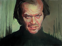 Gabe Leonard Western Art Jack Nicholson (Original)